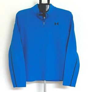 Under Armour Women’s Blue EUC Quarter Zip Pullover Fleece Jacket Size Large
